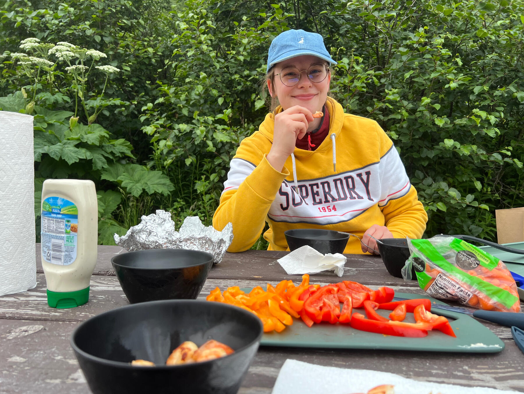 Josi am Essen