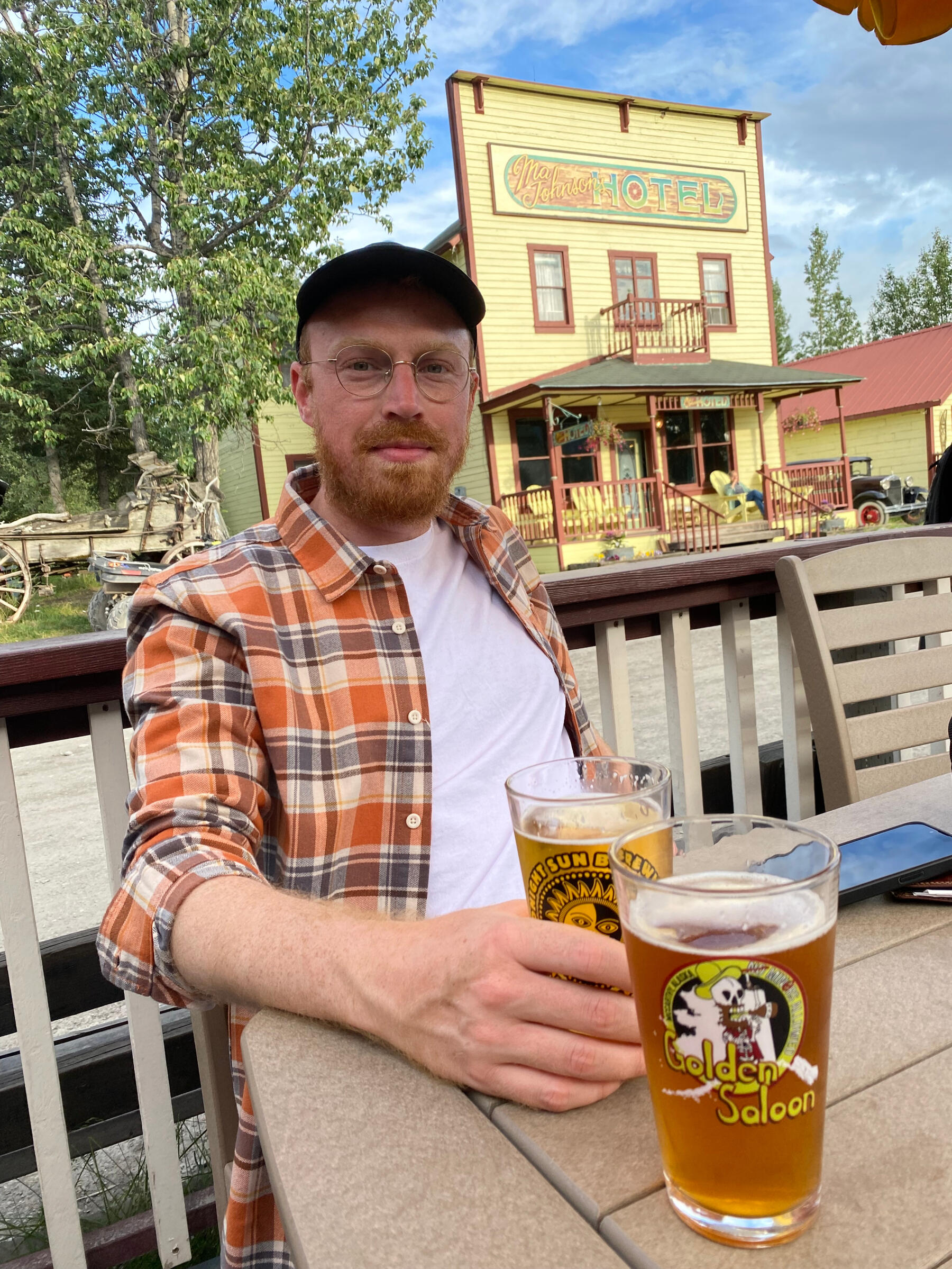 Daniel mit Bier